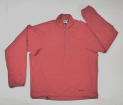 Patagonia Red 1/4 Zip Pullover Lightweight Windbreaker Mens Size Medium **** - £33.18 GBP