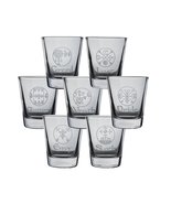 Hip Flask Plus 2oz Seven Deadly Sins Set of 7 Shot Glasses - £62.58 GBP
