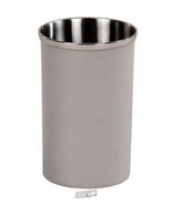 Bathroom Canister Grey Stainless Steel Construction Enamel Finish 8&quot;Lx7&quot;... - $29.90 CAD