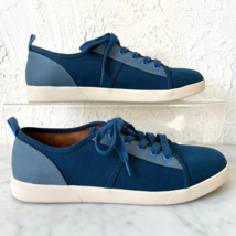 Vionic Pisces  Blue Canvas Sneakers Lace Up Casual Shoes - Women&#39;s Size 9 - $42.70