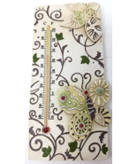 Butterfly Thermometer Wall Hanging Open Wings Pop Art Vintage - $18.95