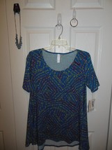 Ladies Lularoe Perfect Tee Small w Paparazzi Necklace&amp;2 Pair Earrings(29) - £17.24 GBP