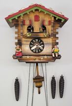 *E) Vintage Schmeckenbecher Black Forest Blaue Donau Waltz Cuckoo Clock ... - $123.74