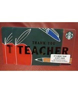 Starbucks 2017 THANK YOU TEACHER Gift Card New with Tags - $7.07 CAD