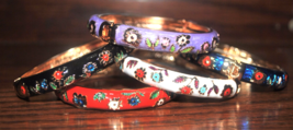 Cloisonne Bangle Bracelets - Set of Five - $34.99