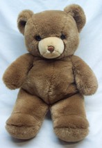 Vintage Gund 1983 Soft Brown Teddy Bear 15&quot; Plush Stuffed Animal Toy - £31.75 GBP