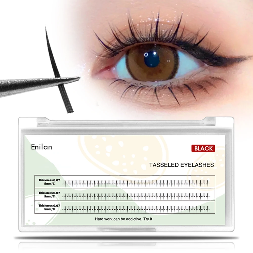 ETBE IndiviB Lashes 120 Clusters Lower Eyelashes 5mm Natural Soft Under Eyelash  - £18.92 GBP