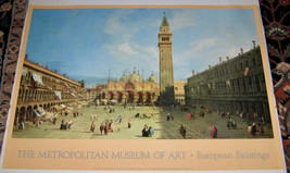 Vint. ‘Piazza San Marco By Canaletto’ POSTER-THE Metropolitan Museum Of ART-1989 - $48.51