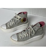 Converse A02495C CTAS Move Hi Gravel/Pink/White Size 7.5 Women&#39;s Platfor... - $502.72 MXN