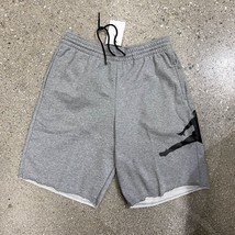 NWT Nike Air Jordan AQ3115-091 Men Jumpman Logo Fleece Shorts Grey Black... - $32.95