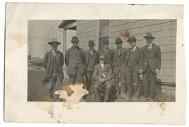 Real Photo Postcard RPPC The Russell Boys and Cousins AZO Writing on bac... - $3.60
