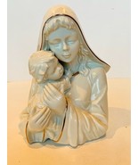 Virgin Mary Figurine Bust Jesus Christ baby Mother God sculpture Mikasa ... - £59.49 GBP