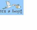 Moon Knives 3x5 Advertising Its A Boy Baby Stork Gender Flag 3x5 Banner ... - $4.88