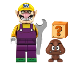 KLIVT Toy Gift Cartoon Super Mario Wario KF1928 Minifigure  - $5.36