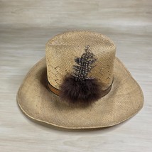 Vintage Stetson Roadrunner Bryantcote Straw Cowboy Hat Size 7 Read - $117.55