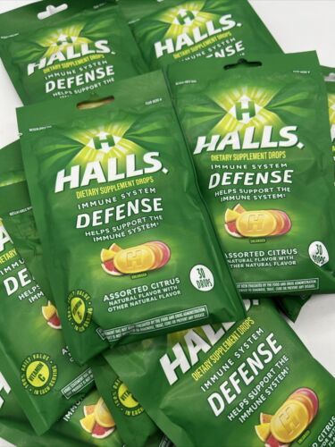 (10) Halls Defense Vitamin C Immune Supplement Citrus Cough 30 Drops Lot... - $31.99