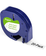 Dymo 12331 LETRA TAG 3 PAK TAPE, 1/2 X 13, 1 WHITE PAPER TAPE, 1 WHITE P... - $53.79 CAD