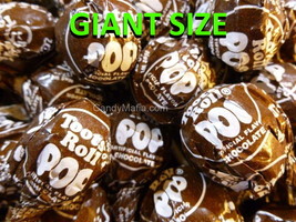Giant Tootsie Pops CHOCOLATE 42 pops Giant Chocolate Tootsie pop lollipop sucker - £29.23 GBP