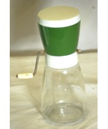 Federal Housewares Green Cheese Grinder Nut Chopper Glass Jar USA - $16.82