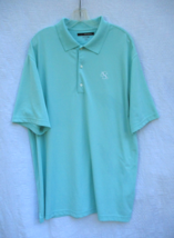 Greg Norman Aqua Color Play Dry Golf Polo Shirt Men&#39;s XL GCS 1959 Logo F... - £11.15 GBP