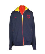 XL Nike Mens FCB Barca Barcelona Track Athletic Jacket Soccer Football Blue - $59.35