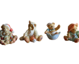 Lot 4x Cherished Teddies Holiday Christmas Halloween Easter Mother Bear ... - £9.45 GBP