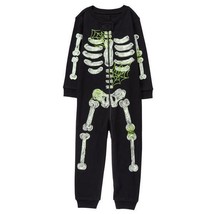NWT Gymboree Skeleton Glow-in-the-Dark Boy Girl Gymmies Pajamas Romper 6-12 M - £10.27 GBP