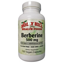 Holly Hill Health Foods Berberine 500 mg, 120 Vegan Capsules - £26.75 GBP