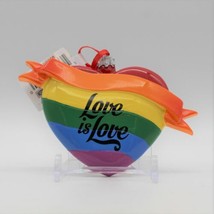 Kurt Adler Love is Love Heart Rainbow Ornament Pride, Love, LGBTQ - £11.56 GBP