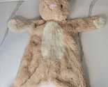 Kellytoy 2019 Plush Brown Tan Bunny Rabbit Flat Crinkle Baby Security Lo... - $22.28