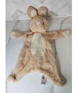 Kellytoy 2019 Plush Brown Tan Bunny Rabbit Flat Crinkle Baby Security Lo... - £17.48 GBP