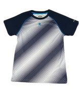 And1 Basketball Shirt Boys Size Large White Blue Graphic Shirt Sleeve 10-12 - £7.86 GBP