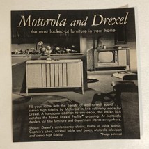 1960 Motorola And Drexel Vintage Print Ad Advertisement pa14 - £8.13 GBP