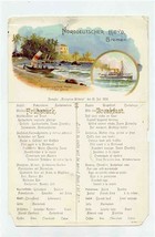 1903 Norddeutscher Lloyd Bremen S S Kronprinz Wilhelm Breakfast Menu Postcard - £50.64 GBP