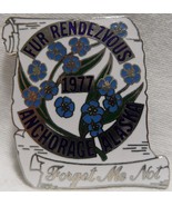 1977 Anchorage Fur Rondy Rendezvous Collector Pin/Forget Me Not Flower-M... - $1,301.71 MXN