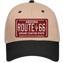 Route 66 Arizona Red Novelty Khaki Mesh License Plate Hat - £22.97 GBP