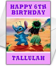 LILO AND STITCH Personalised Birthday Card - Large A5 - Disney Lilo and ... - $4.10