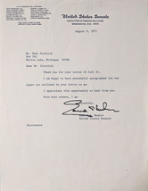 US Senator Edmund Muskie signed letter - £39.09 GBP