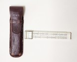 SUN HEMMI No. 32 Bamboo Slide Rule Made in Japan with Magnifier &amp; Leathe... - $47.45
