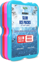 Reusable Ice Packs for Lunch Box/Coolers, Bag, or Backpack Coolers - Col... - £15.88 GBP