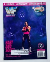 WWF World Wrestling Federation Magazine August 1997 The Undertaker w Poster - £21.98 GBP