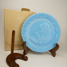 Fenton Art Glass Mothers Day 1971 Blue Satin Commemorative Plate Xdjxv - £9.42 GBP