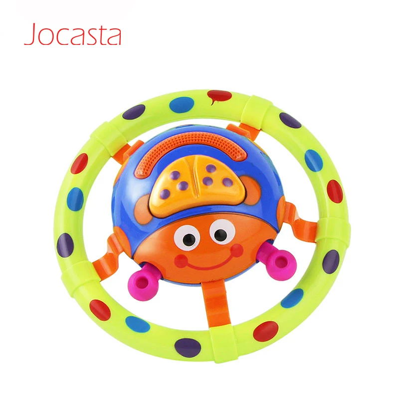 Play Ladybug Shaped Colorful Infant Play Flash Light Music Baby Play Baby Rattle - £23.89 GBP