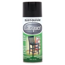 Rust-Oleum High Lustre Coating Specialty Spray Lacquer, Black, 11 Oz. - £8.73 GBP