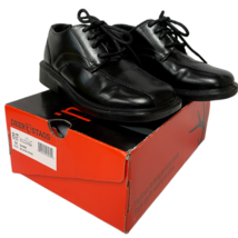 Deer Stags Boys Shoes Gabe Lace Up Dress Oxfords Black Size 8.5T Med Very Nice - £12.34 GBP