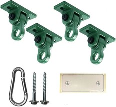 Heavy Duty Green Swing Hangers Screws Bolts Included Over 5000 Lb, 4 Pack - £44.84 GBP