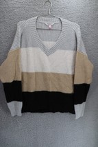 NOBO NO BOUNDARIES WHITE COLOR BLOCK KNITTED PULLOVER SWEATER XXL 2XL - £7.03 GBP