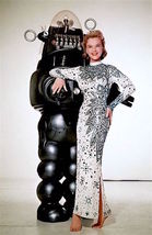 1956’s FORBIDDEN PLANET Robby the Robot &amp; Anne Francis 7x10 fancy gown p... - $6.49