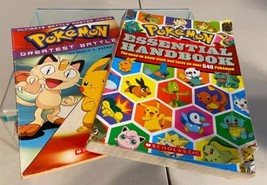 Lot Containing Two Pokemon Paperback Books Essential Handbook &amp; Greatest Battles - £7.74 GBP