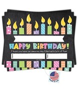 Colorful Chalk Birthday Certificates | Set of 25 | Birthday Gifts - $23.07 CAD
